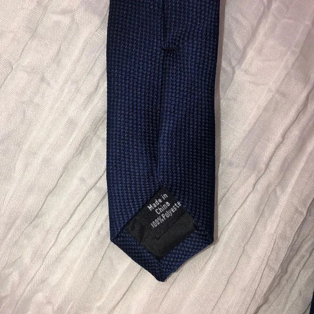 Dockers Navy Textured Polyester Tie - Picture 5 of 7